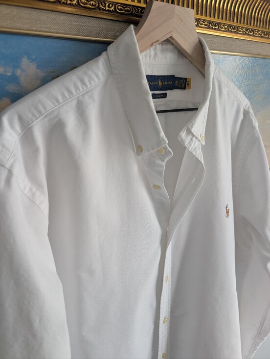 Ralph Lauren Other - Ralph Lauren White Button-Down Oxford Shirt with Embroidered Pony Logo